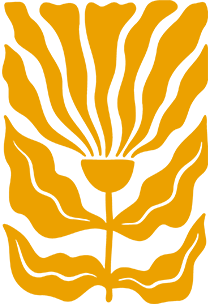 Paper cut-out botanical in gold